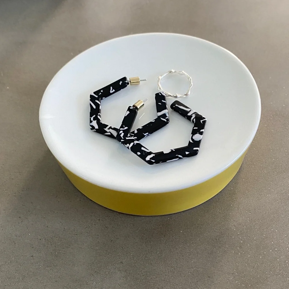 West Elm White Ceramic Accent Dish